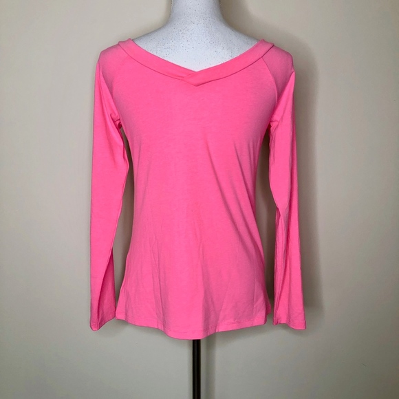 Lilly Pulitzer Hot Pink Long Sleeve Tee - Picture 4 of 7